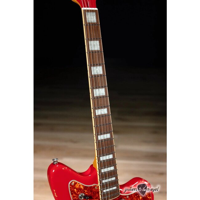 Fano JM6 Alt de Facto Lambertones Ristretto Guitar w/ Bigsby – Dakota Red