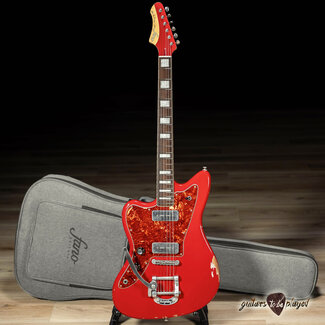 Fano Guitars Fano JM6 Alt de Facto Left-Handed Lambertones Ristrettos w/ Bigsby – Dakota Red