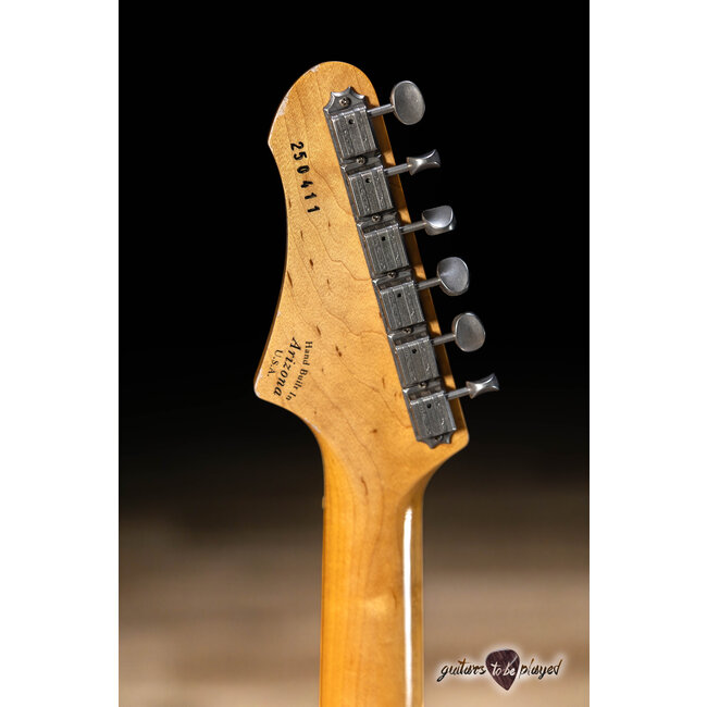 Fano JM6 Alt de Facto TV Jones PowerTron Guitar w/ Bigsby – Candy Green Sparkle