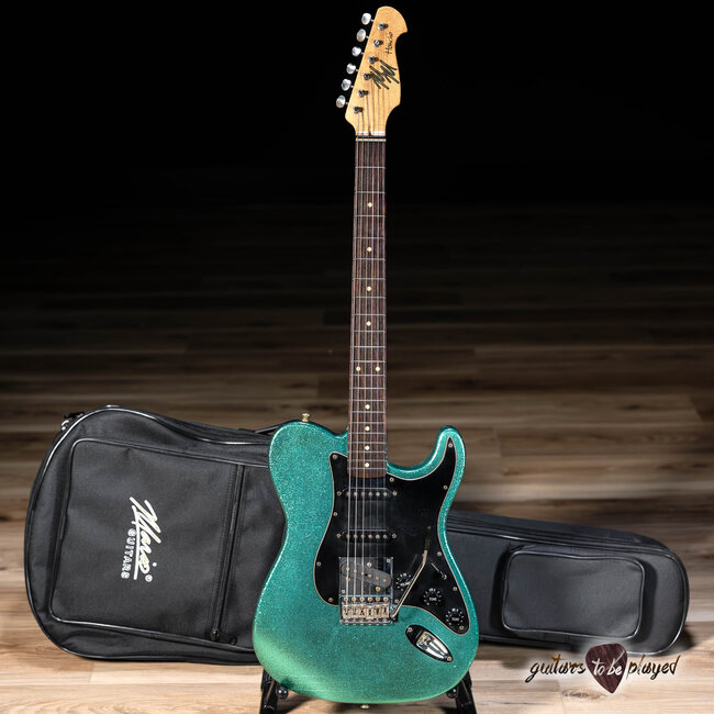 Mario Martin Guitars Honcho Swamp Ash w/ Rosewood – Aquamarine Flake