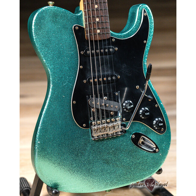 Mario Martin Guitars Honcho Swamp Ash w/ Rosewood – Aquamarine Flake
