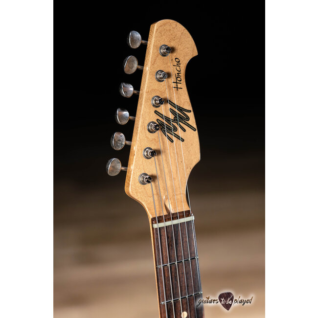 Mario Martin Guitars Honcho Swamp Ash w/ Rosewood – Aquamarine Flake