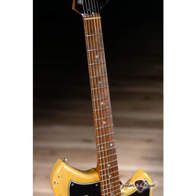 Novo Custom Serus J Maple Neck Guitar w / Gold Foils - Butterscotch Blonde