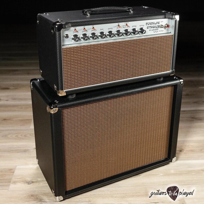 Amplified Nation Wonderland Overdrive V2 Tube-Rect 50W Head & Cab – Carbon Fiber