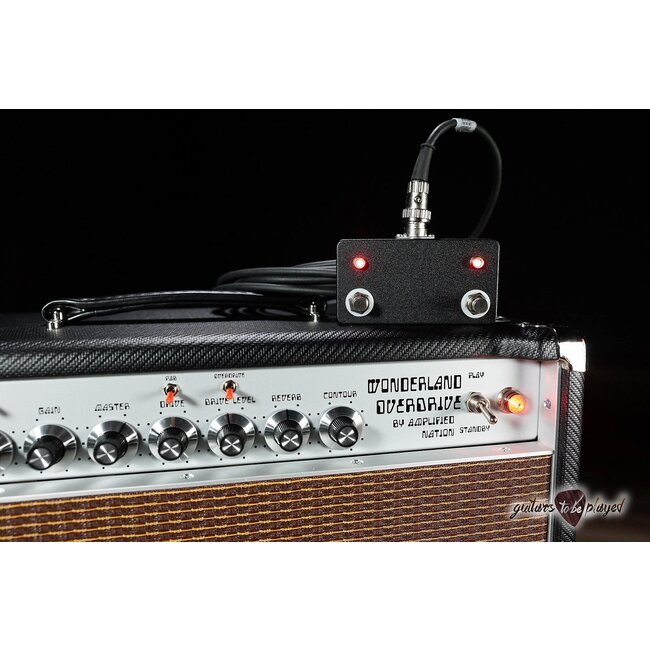 Amplified Nation Wonderland Overdrive V2 Tube-Rect 50W Head & Cab – Carbon Fiber