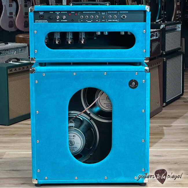 Amplified Nation Six String Sustain 100W Head & 212 Cab – Turquoise Suede