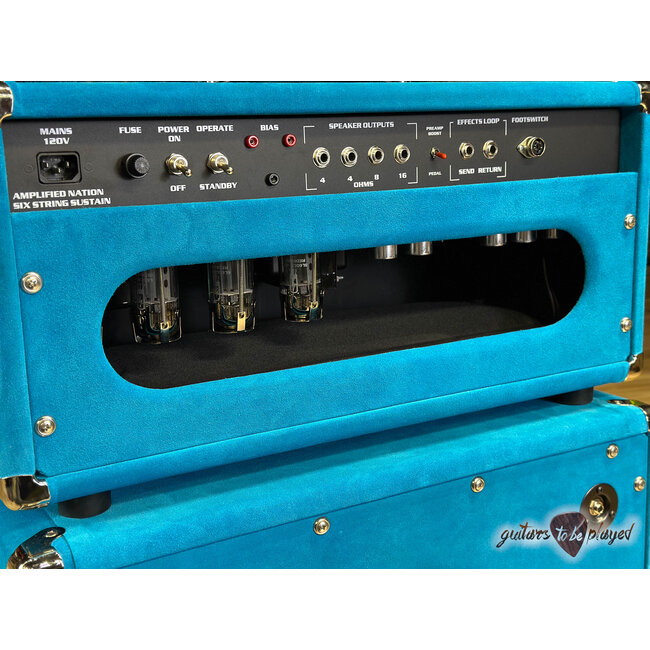 Amplified Nation Six String Sustain 100W Head & 212 Cab – Turquoise Suede