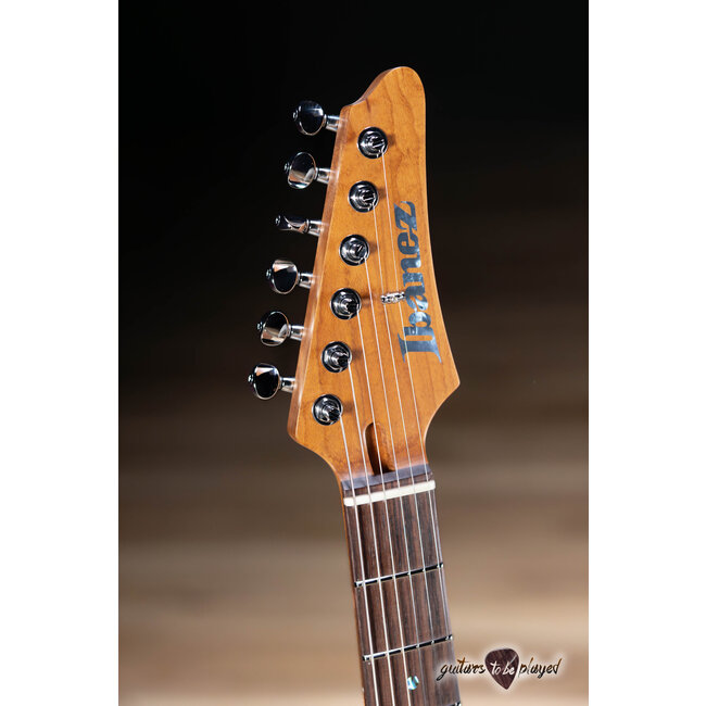 Ibanez TQM2 Tom Quayle Signature Guitar w/ Case – Charcoal Black Burst Flat