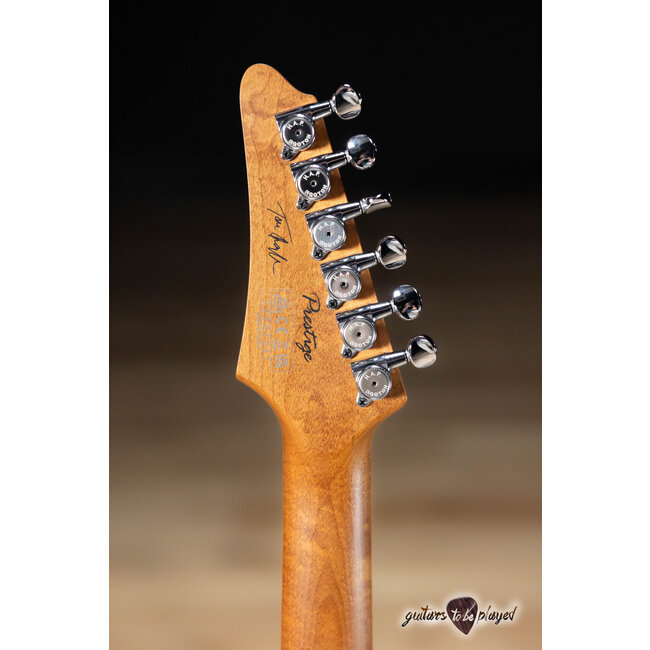 Ibanez TQM2 Tom Quayle Signature Guitar w/ Case – Charcoal Black Burst Flat