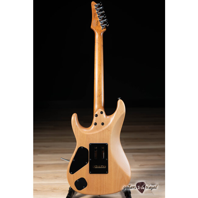 Ibanez TQM2 Tom Quayle Signature Guitar w/ Case – Charcoal Black Burst Flat