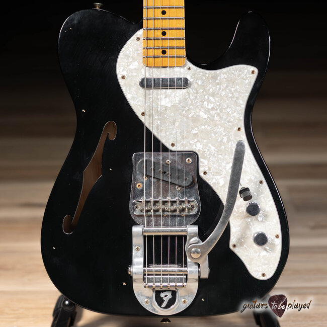 2022 Fender Custom Shop '68 Thinline Telecaster Journeyman w/ Case - Ebony