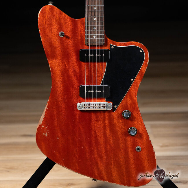 Fano PX6 Alt de Facto Mahogany Wraptail Guitar w/ Lollar P-90s – Faded Cherry