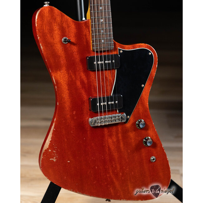 Fano PX6 Alt de Facto Mahogany Wraptail Guitar w/ Lollar P-90s – Faded Cherry