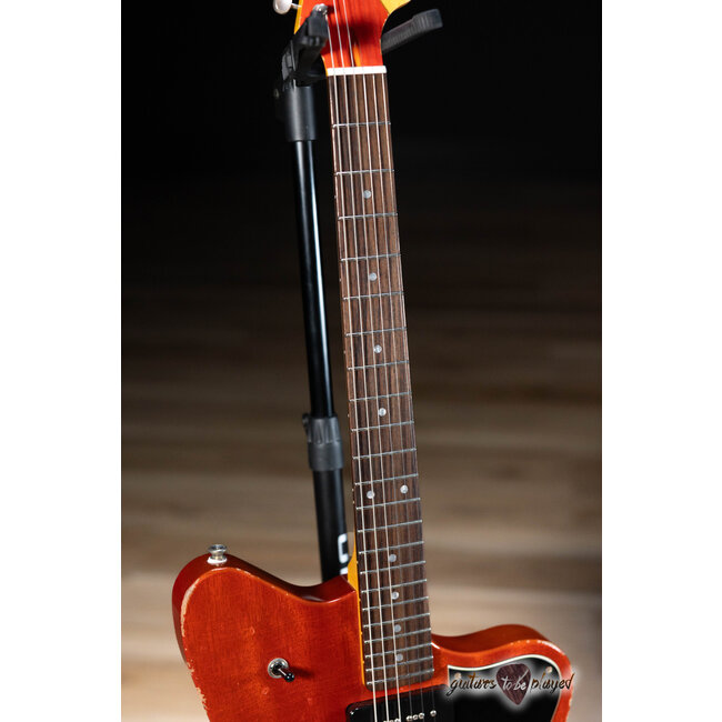 Fano PX6 Alt de Facto Mahogany Wraptail Guitar w/ Lollar P-90s – Faded Cherry