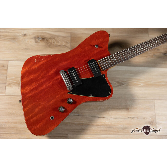 Fano PX6 Alt de Facto Mahogany Wraptail Guitar w/ Lollar P-90s – Faded Cherry