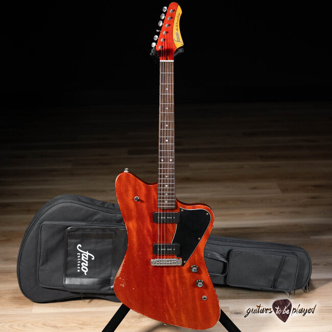 Fano PX6 Alt de Facto Mahogany Wraptail Guitar w/ Lollar P-90s – Faded Cherry