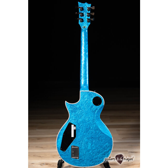 ESP Eclipse Custom Original Series Electric Guitar w/ Case – Blue Liquid Metal