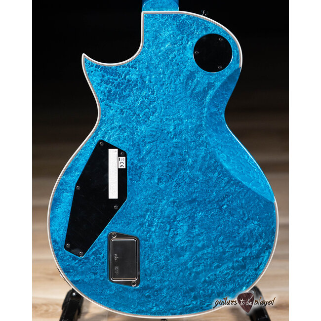ESP Eclipse Custom Original Series Electric Guitar w/ Case – Blue Liquid Metal