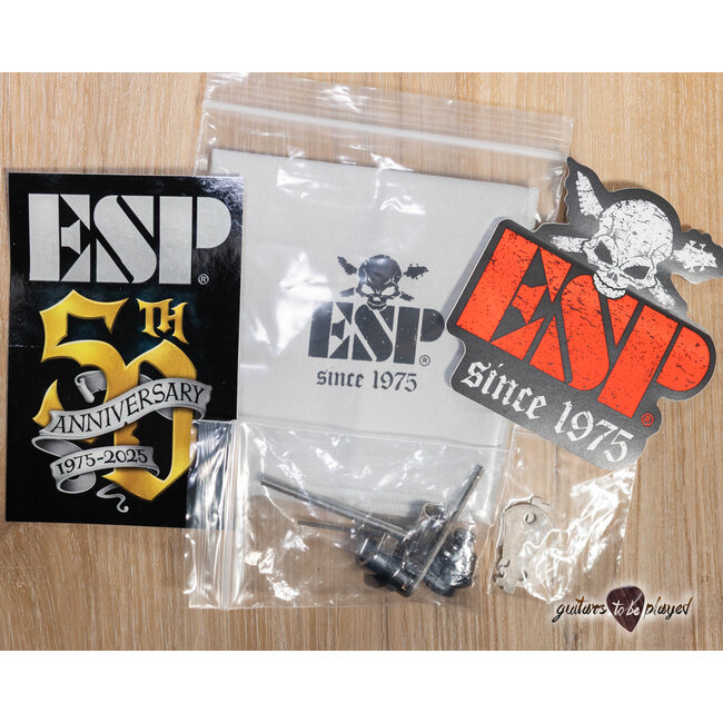 ESP Eclipse Custom Original Series Electric Guitar w/ Case – Blue Liquid Metal