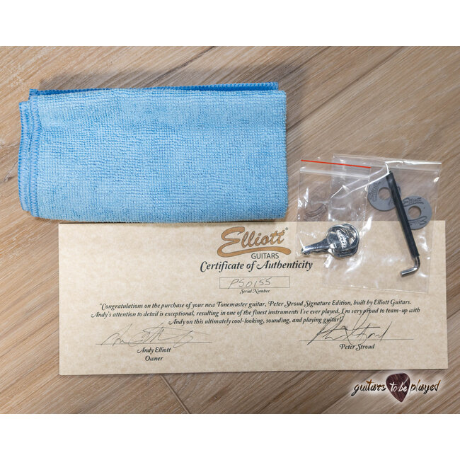 Elliott Peter Stroud Tonemaster Hardtail Electric Guitar – Inverness Green