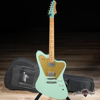 Fano Guitars Fano PX6 Alt de Facto Maple Neck Lollar Imperial Guitar w/ Gigbag – Surf Green