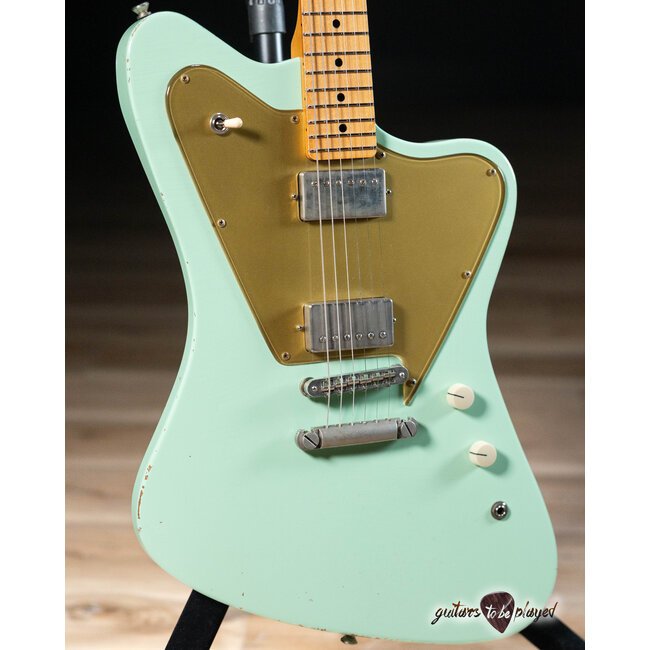 Fano PX6 Alt de Facto Maple Neck Lollar Imperial Guitar w/ Gigbag – Surf Green