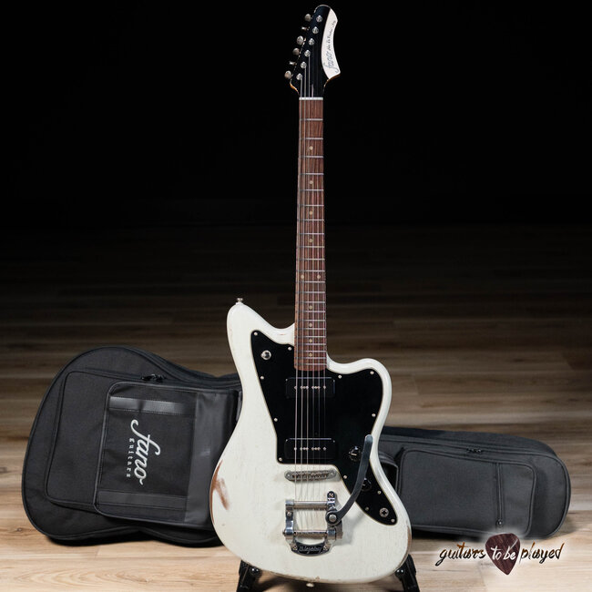 Fano JM6 Alt de Facto Mahogany Lollar P-90 Guitar w/ Bigsby – Driftwood