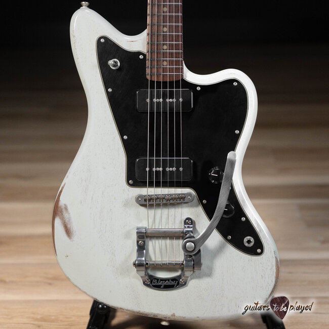 Fano JM6 Alt de Facto Mahogany Lollar P-90 Guitar w/ Bigsby – Driftwood