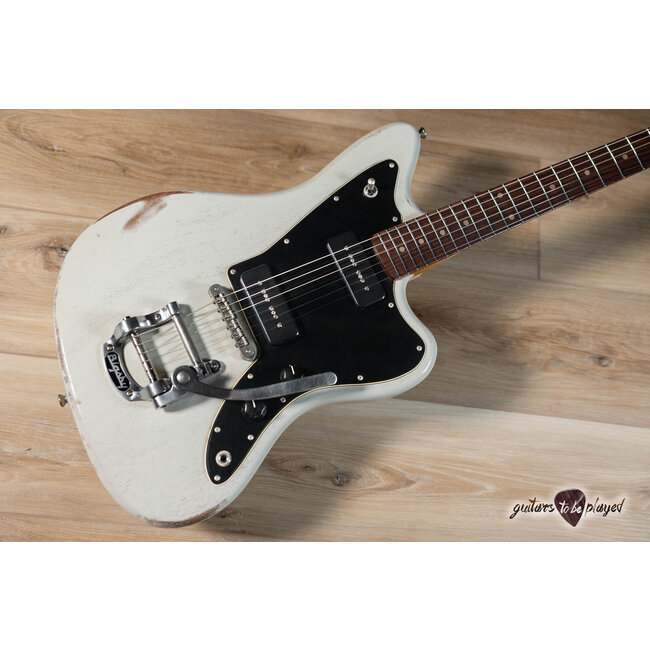 Fano JM6 Alt de Facto Mahogany Lollar P-90 Guitar w/ Bigsby – Driftwood