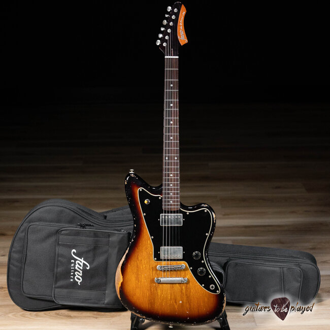 Fano JM6 Alt de Facto Mahogany Set Neck Lollar Imperial Guitar – Tobacco Burst