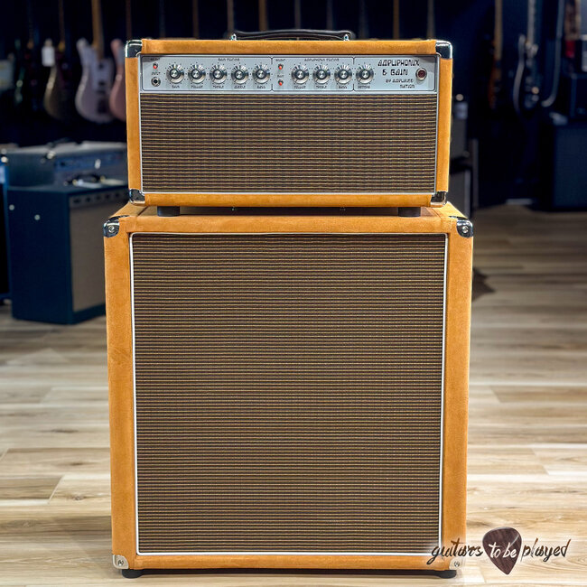 Amplified Nation Ampliphonix & Gain 50W Head & 212 Cab – Golden Brown Suede