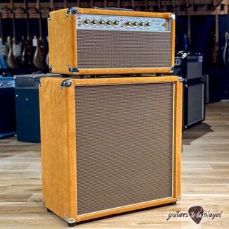 Amplified Nation Amplified Nation Ampliphonix & Gain 50W Head & 212 Cab – Golden Brown Suede