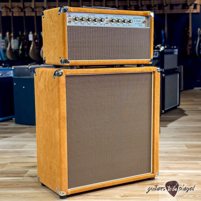 Amplified Nation Ampliphonix & Gain 50W Head & 212 Cab – Golden Brown Suede