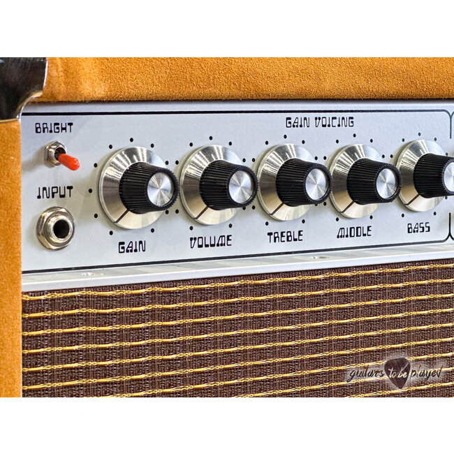 Amplified Nation Ampliphonix & Gain 50W Head & 112 Cab – Golden Brown Suede