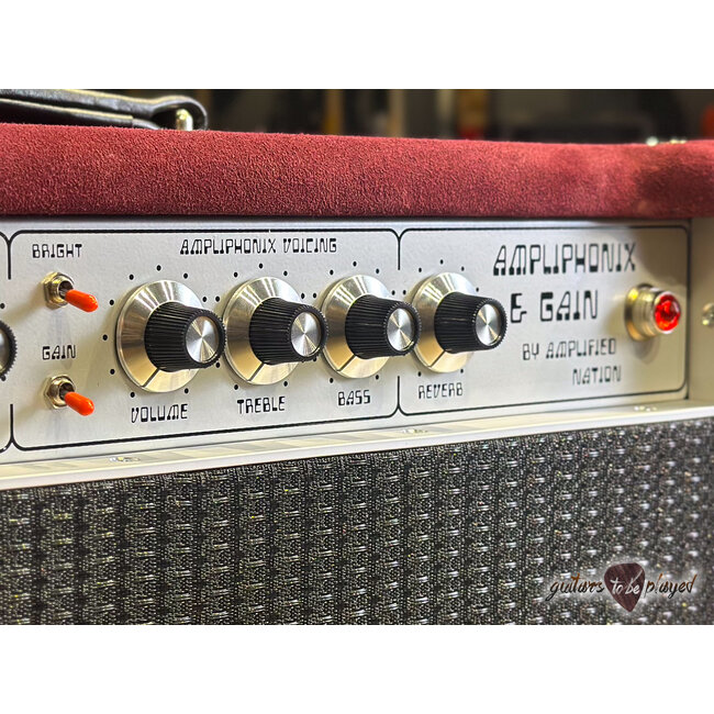 Amplified Nation Ampliphonix & Gain 50W Head & 112 Cab – Maroon Suede