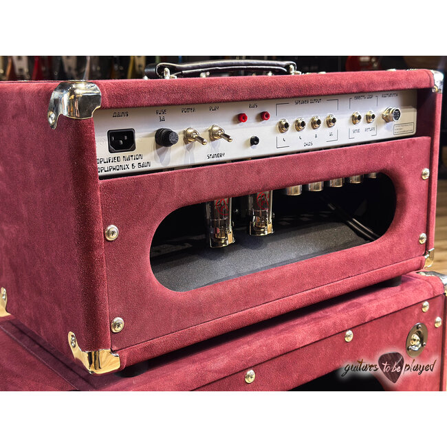 Amplified Nation Ampliphonix & Gain 50W Head & 112 Cab – Maroon Suede