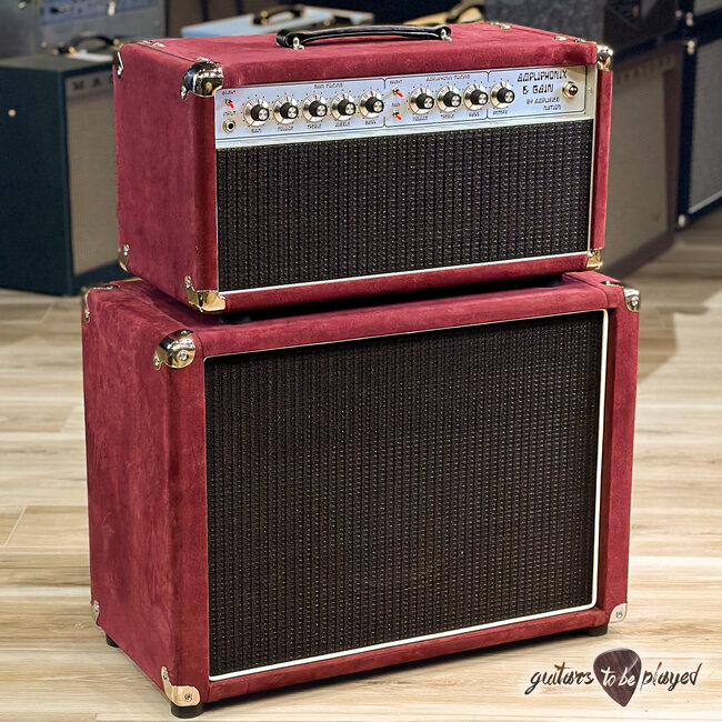 Amplified Nation Ampliphonix & Gain 50W Head & 112 Cab – Maroon Suede