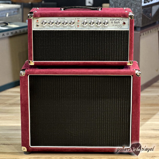 Amplified Nation Ampliphonix & Gain 50W Head & 112 Cab – Maroon Suede
