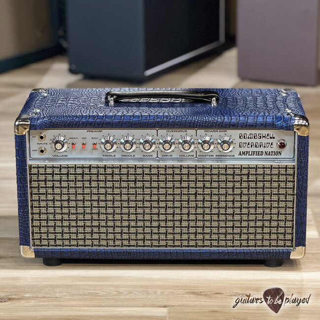 Amplified Nation Bombshell Overdrive 50W Head – Blue Croc
