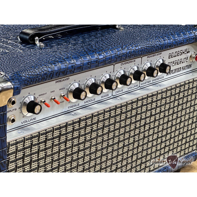 Amplified Nation Bombshell Overdrive 50W Head – Blue Croc