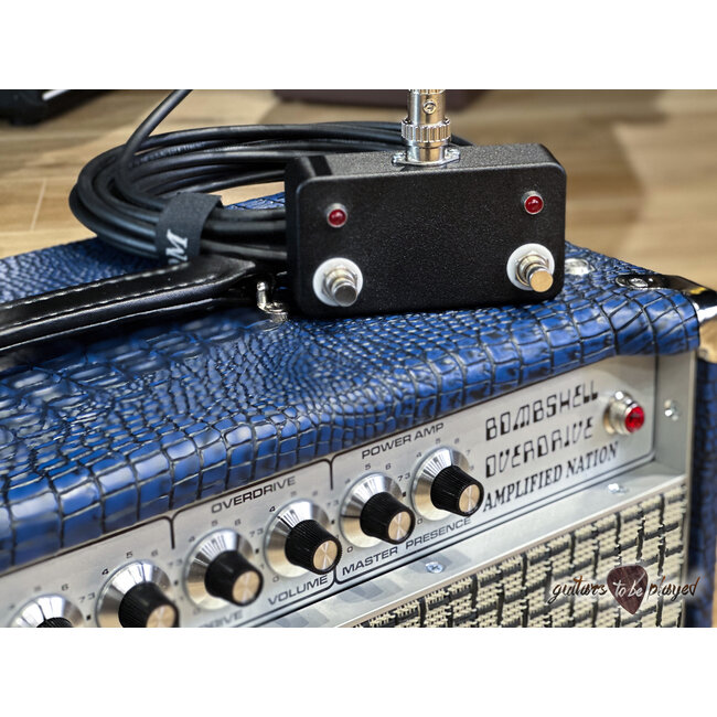 Amplified Nation Bombshell Overdrive 50W Head – Blue Croc