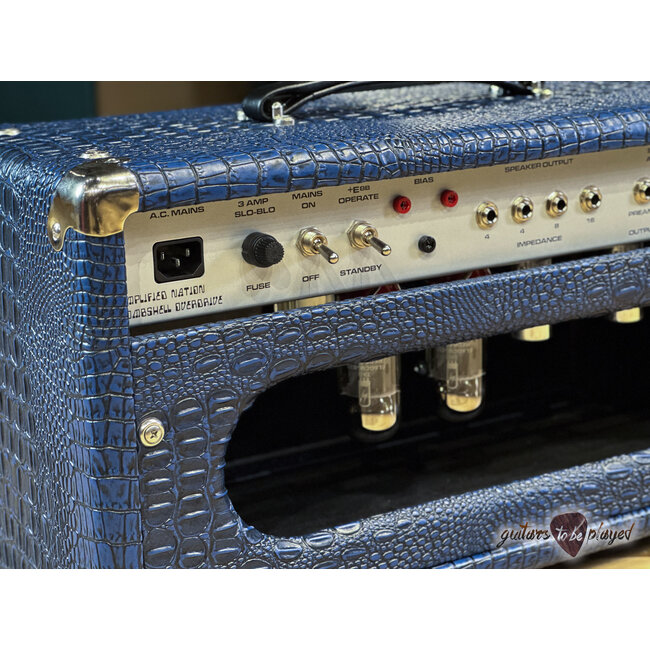 Amplified Nation Bombshell Overdrive 50W Head – Blue Croc