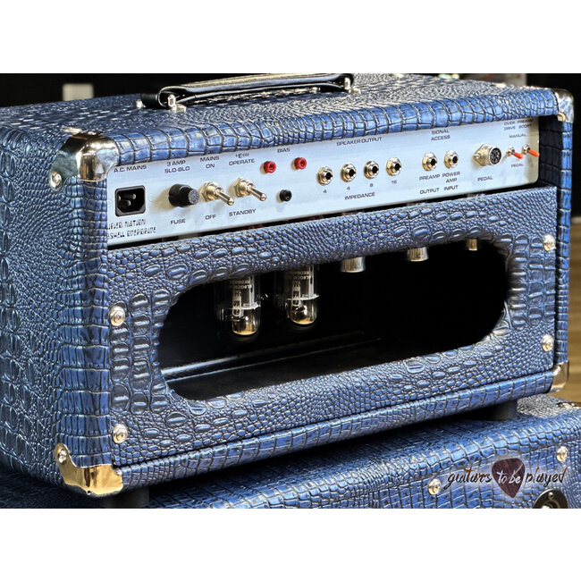 Amplified Nation Bombshell Overdrive 50W Head & 212 Cab – Blue Croc