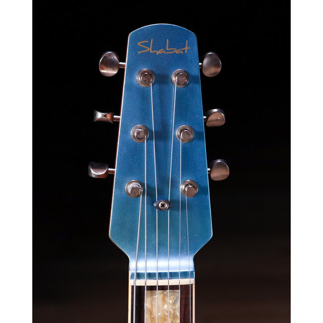 Shabat Lion Special Mahogany 24.75" Scale Humbucker Guitar – Pelham Blue
