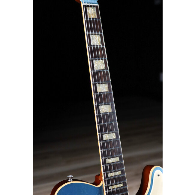 Shabat Lion Special Mahogany 24.75" Scale Humbucker Guitar – Pelham Blue