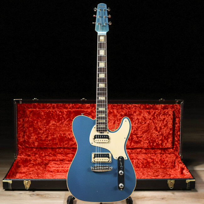 Shabat Lion Special Mahogany 24.75" Scale Humbucker Guitar – Pelham Blue