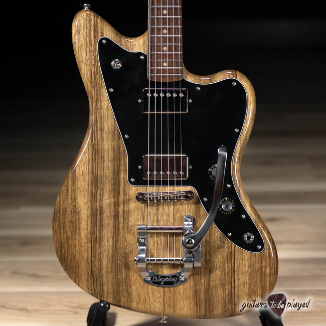 Fano JM6 Alt de Facto Black Limba Guitar w/ Suhr Thornbuckers & Bigsby – Natural