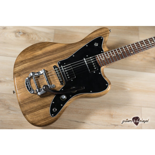 Fano JM6 Alt de Facto Black Limba Guitar w/ Suhr Thornbuckers & Bigsby – Natural