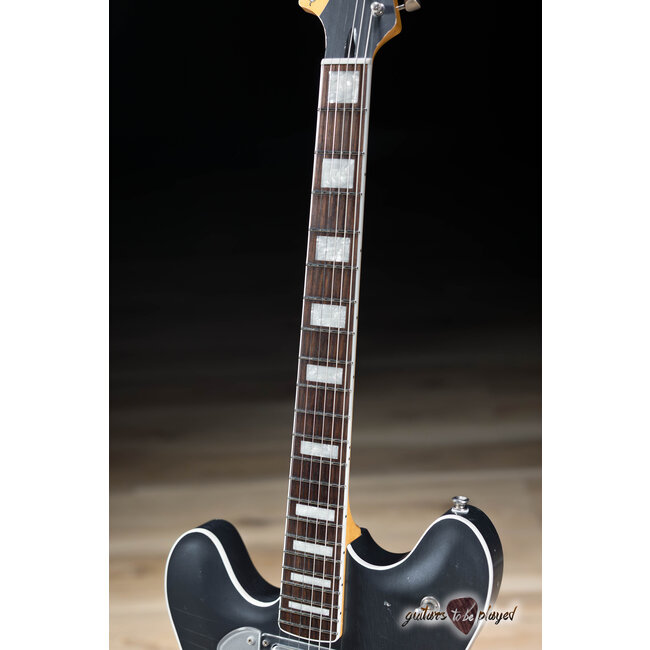 Fano GF6 Alt de Facto Left-Handed TV Jones Guitar w/ Bigsby – Charcoal Frost