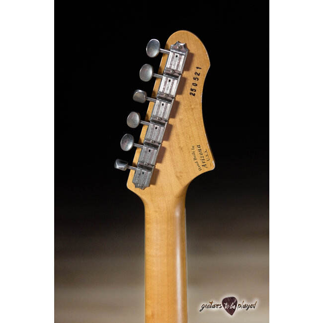 Fano GF6 Alt de Facto Left-Handed TV Jones Guitar w/ Bigsby – Charcoal Frost